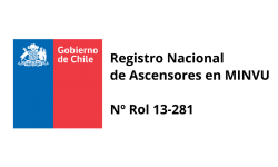 Registro Nacional de Ascensores en MINVU Nº Rol 13-281